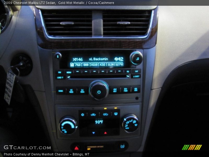 Gold Mist Metallic / Cocoa/Cashmere 2009 Chevrolet Malibu LTZ Sedan