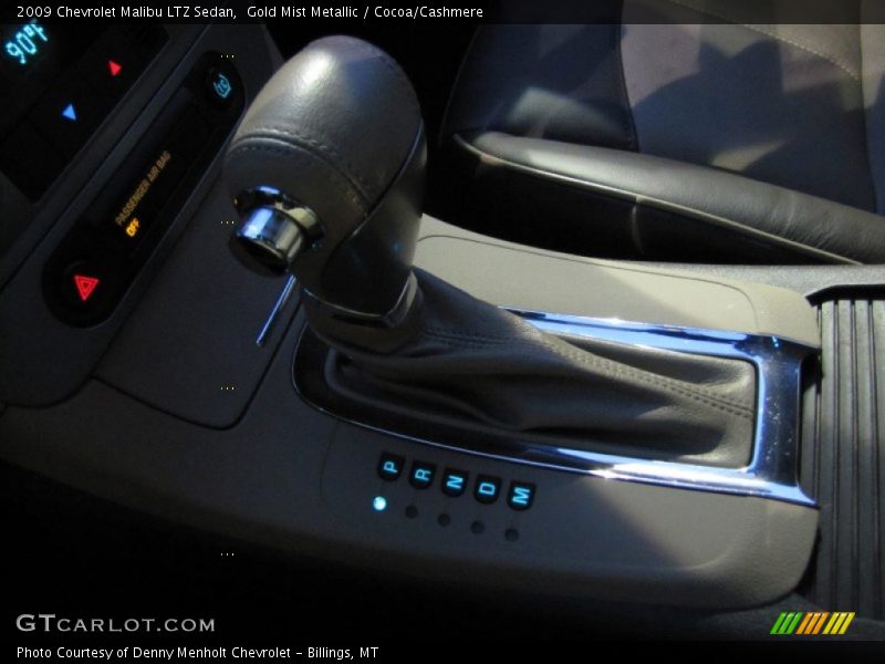Gold Mist Metallic / Cocoa/Cashmere 2009 Chevrolet Malibu LTZ Sedan