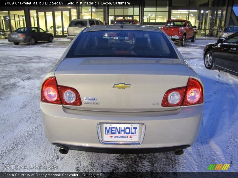 Gold Mist Metallic / Cocoa/Cashmere 2009 Chevrolet Malibu LTZ Sedan