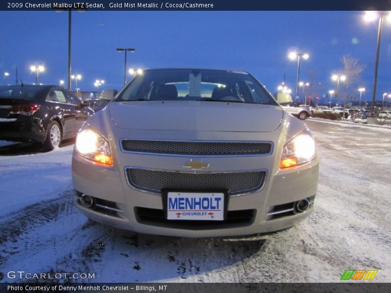 Gold Mist Metallic / Cocoa/Cashmere 2009 Chevrolet Malibu LTZ Sedan