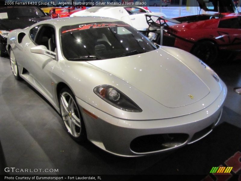 Argento Nurburgring (Silver Metallic) / Nero (Black) 2006 Ferrari F430 Coupe F1