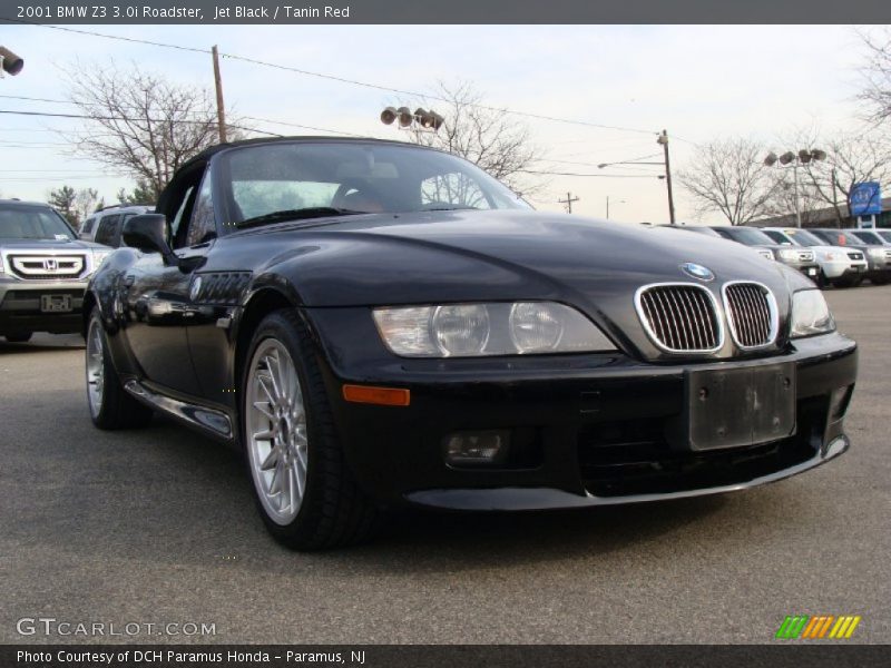 Jet Black / Tanin Red 2001 BMW Z3 3.0i Roadster