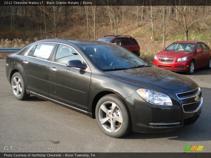 Black Granite Metallic / Ebony 2012 Chevrolet Malibu LT