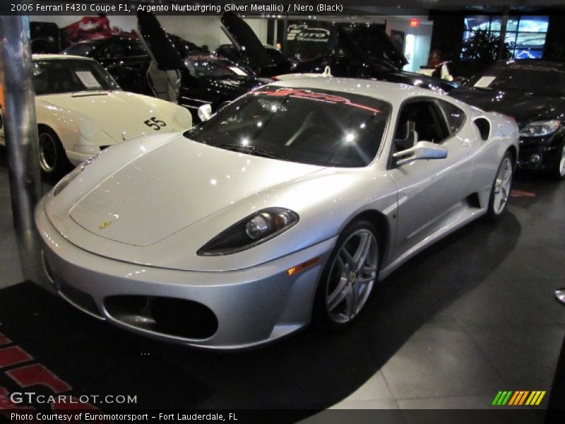 Argento Nurburgring (Silver Metallic) / Nero (Black) 2006 Ferrari F430 Coupe F1