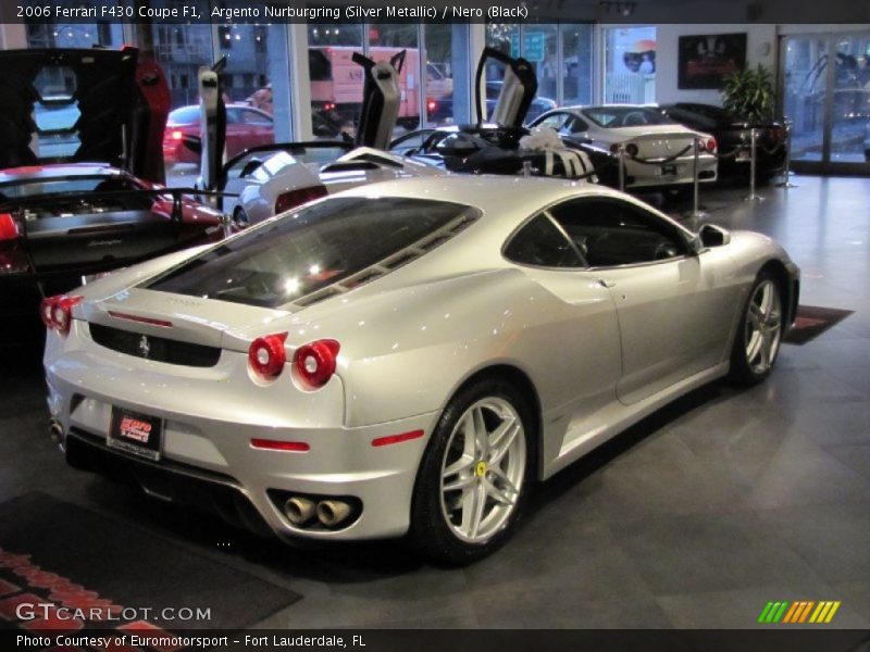 Argento Nurburgring (Silver Metallic) / Nero (Black) 2006 Ferrari F430 Coupe F1