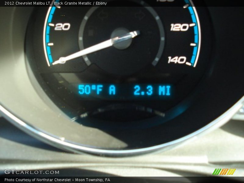 Black Granite Metallic / Ebony 2012 Chevrolet Malibu LT