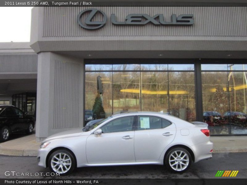 Tungsten Pearl / Black 2011 Lexus IS 250 AWD