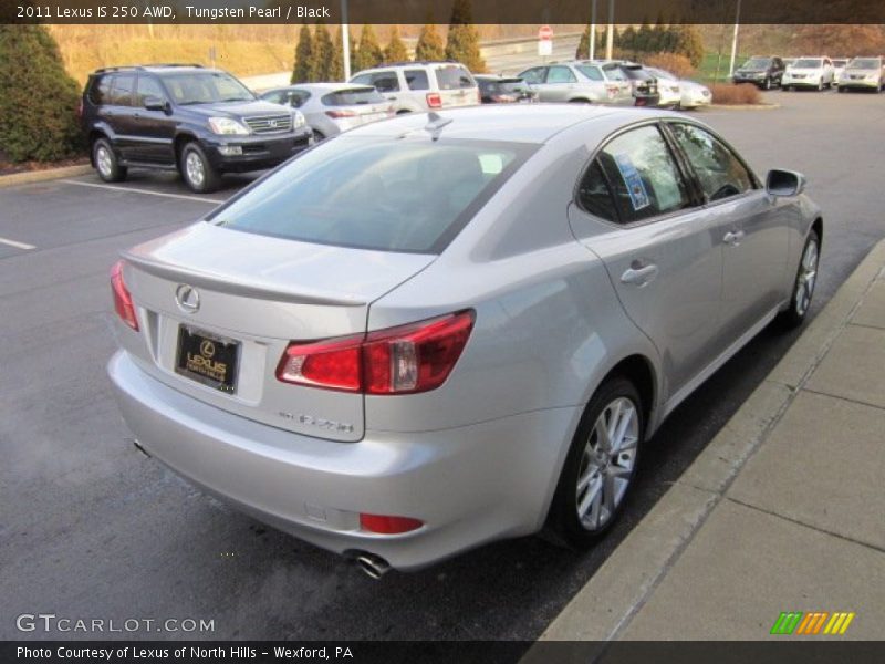 Tungsten Pearl / Black 2011 Lexus IS 250 AWD