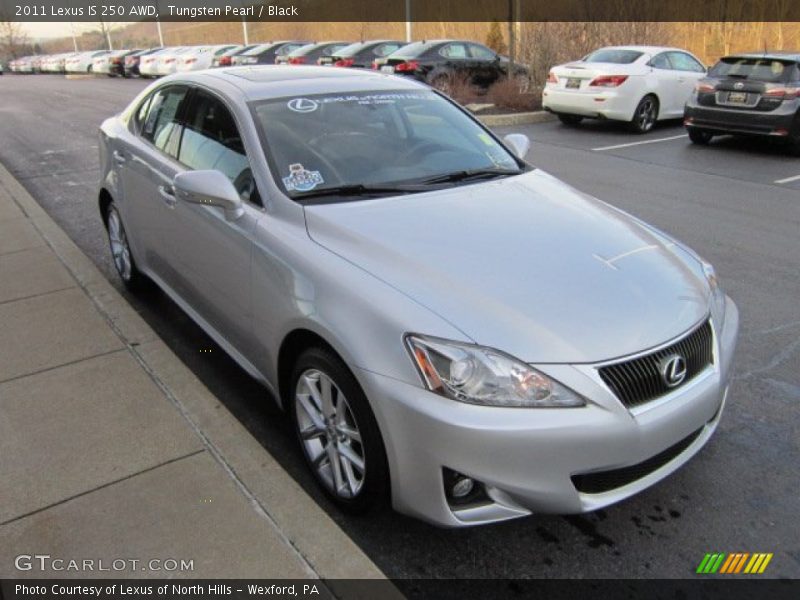 Tungsten Pearl / Black 2011 Lexus IS 250 AWD