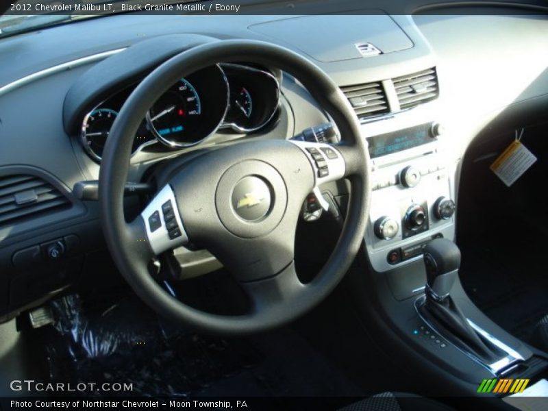 Black Granite Metallic / Ebony 2012 Chevrolet Malibu LT