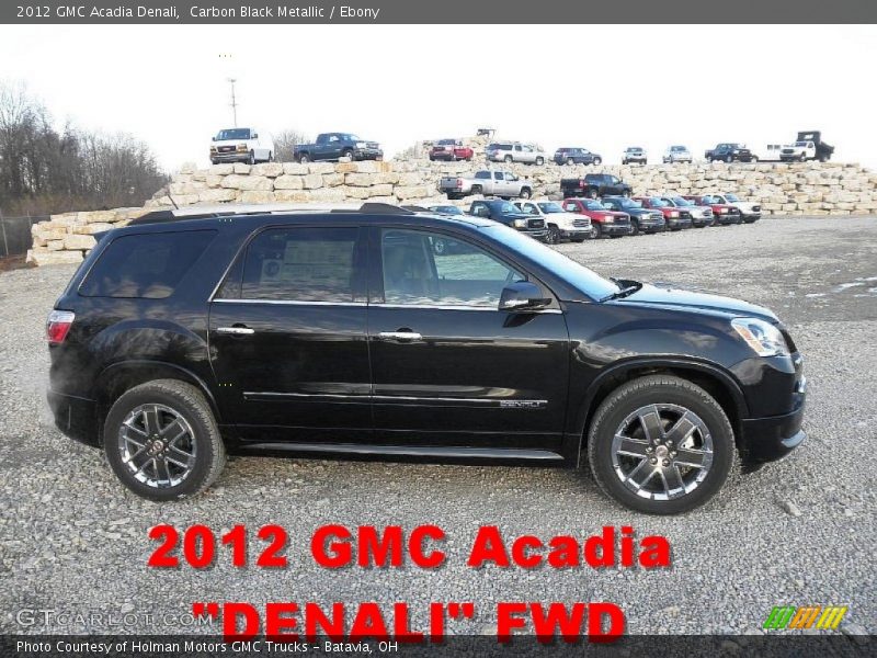 Carbon Black Metallic / Ebony 2012 GMC Acadia Denali