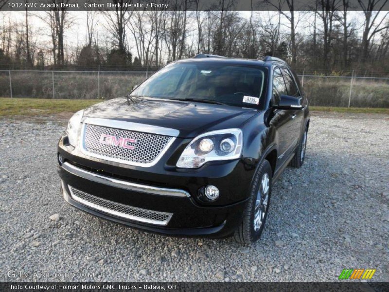 Carbon Black Metallic / Ebony 2012 GMC Acadia Denali