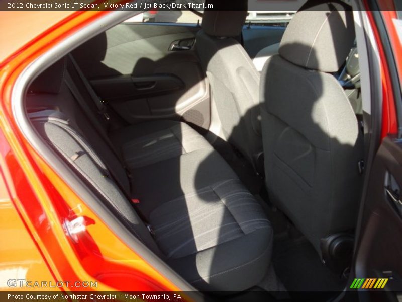 Victory Red / Jet Black/Dark Titanium 2012 Chevrolet Sonic LT Sedan