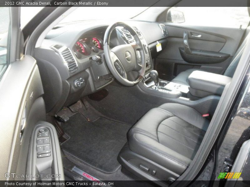 Carbon Black Metallic / Ebony 2012 GMC Acadia Denali