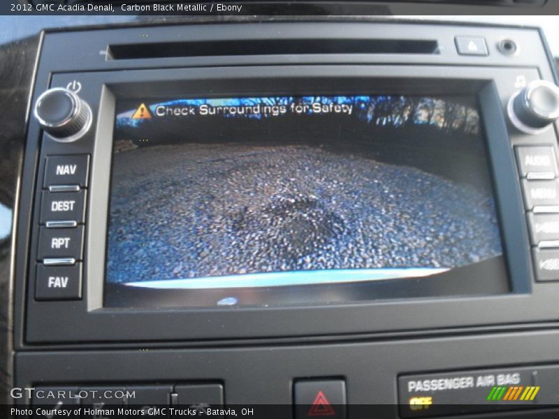 Carbon Black Metallic / Ebony 2012 GMC Acadia Denali