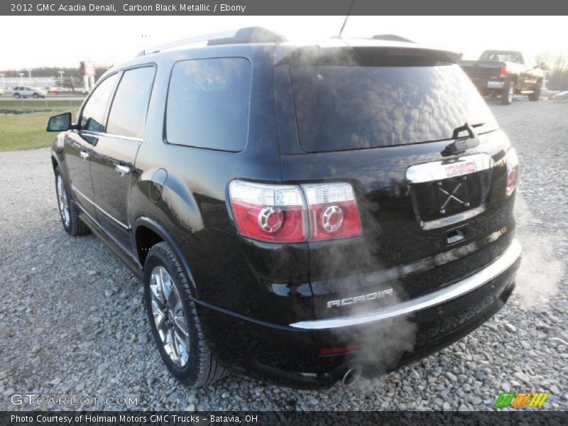 Carbon Black Metallic / Ebony 2012 GMC Acadia Denali