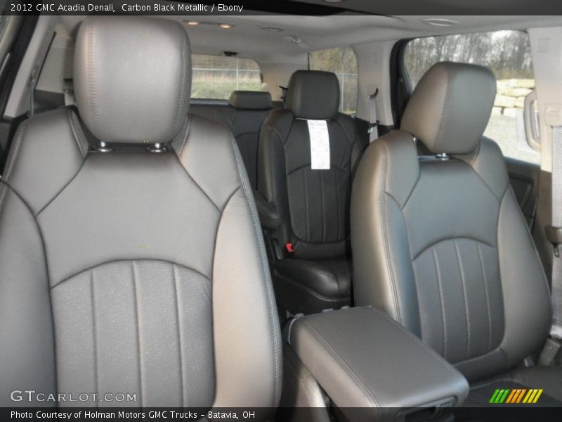 Carbon Black Metallic / Ebony 2012 GMC Acadia Denali