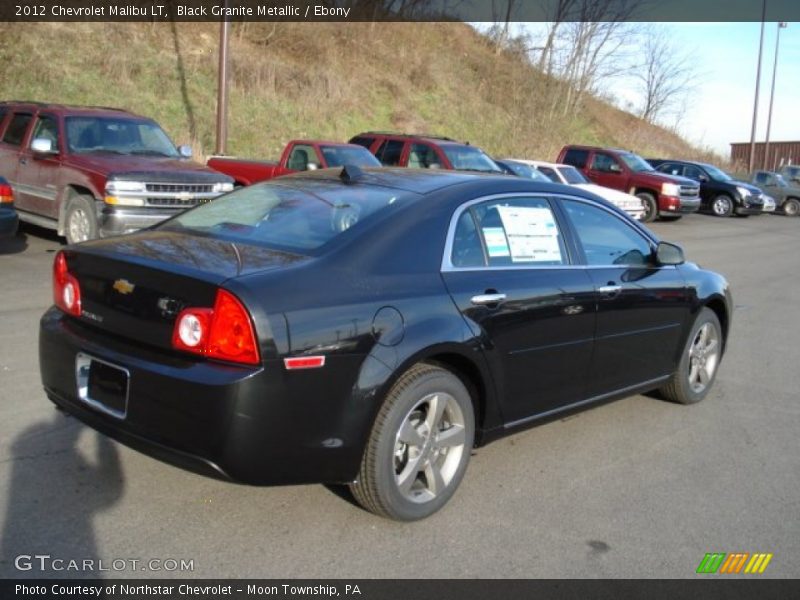 Black Granite Metallic / Ebony 2012 Chevrolet Malibu LT