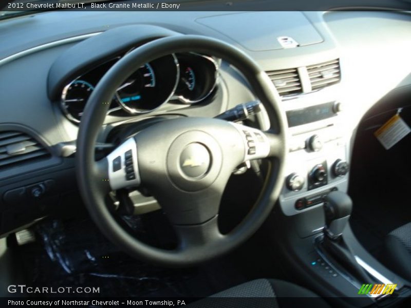 Black Granite Metallic / Ebony 2012 Chevrolet Malibu LT