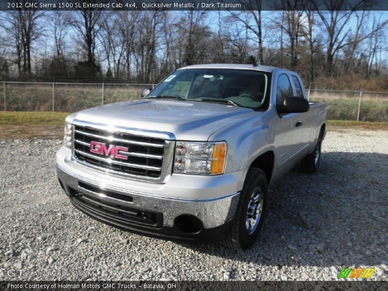 Quicksilver Metallic / Dark Titanium 2012 GMC Sierra 1500 SL Extended Cab 4x4
