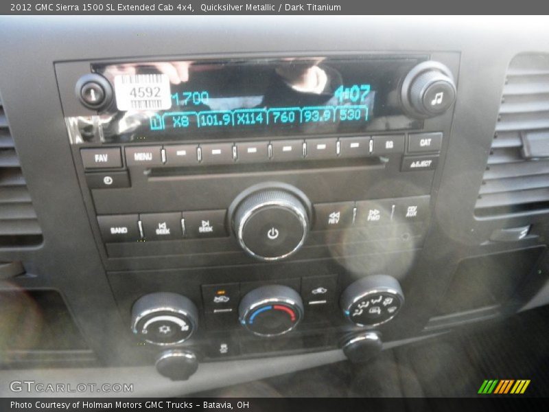 Quicksilver Metallic / Dark Titanium 2012 GMC Sierra 1500 SL Extended Cab 4x4