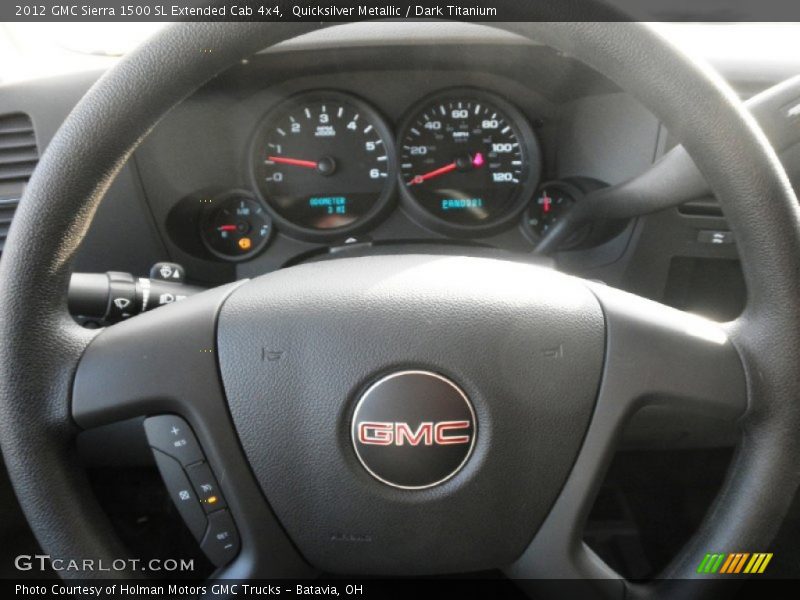 Quicksilver Metallic / Dark Titanium 2012 GMC Sierra 1500 SL Extended Cab 4x4