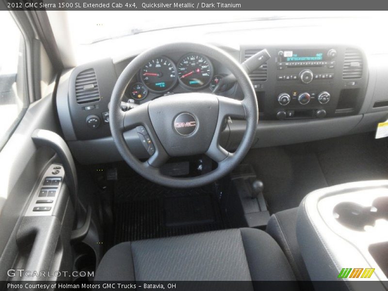 Quicksilver Metallic / Dark Titanium 2012 GMC Sierra 1500 SL Extended Cab 4x4