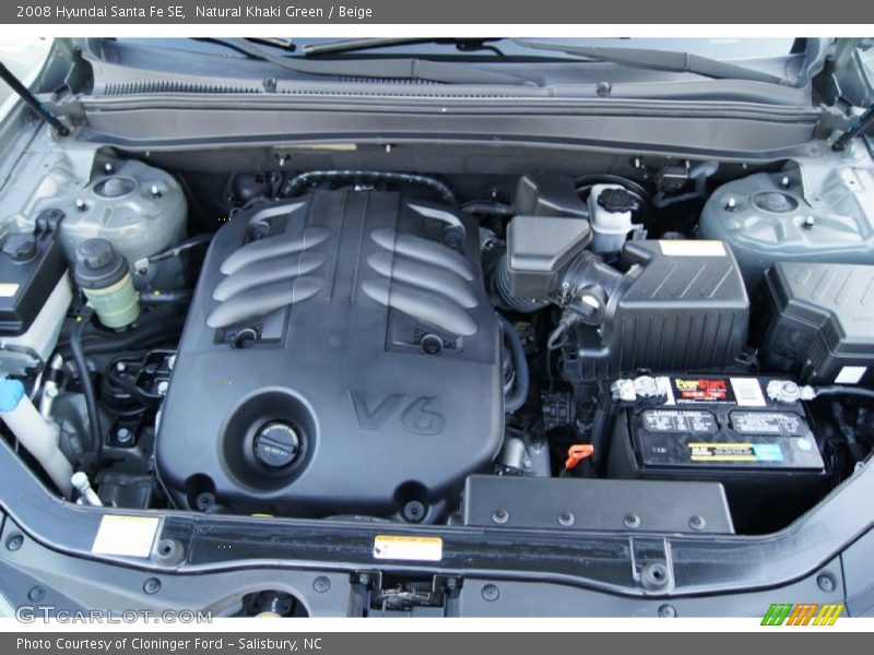 Natural Khaki Green / Beige 2008 Hyundai Santa Fe SE