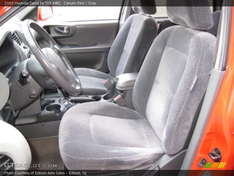 Canyon Red / Gray 2003 Hyundai Santa Fe GLS 4WD