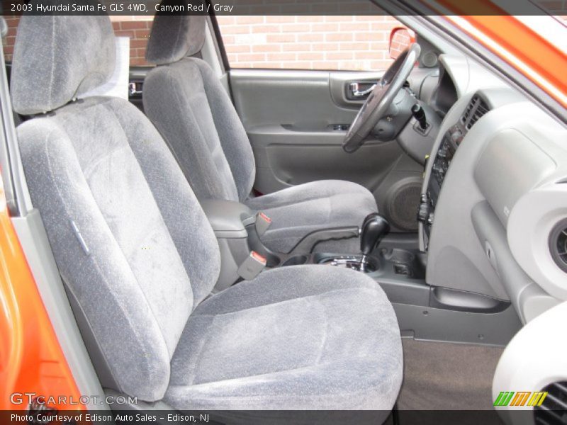 Canyon Red / Gray 2003 Hyundai Santa Fe GLS 4WD