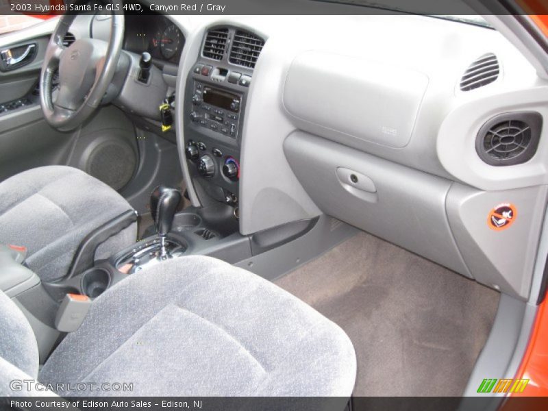 Canyon Red / Gray 2003 Hyundai Santa Fe GLS 4WD