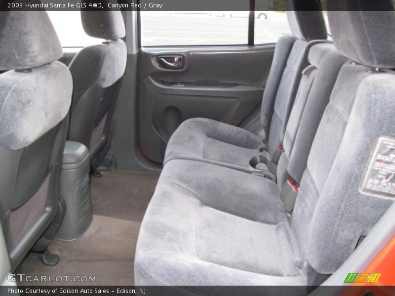 Canyon Red / Gray 2003 Hyundai Santa Fe GLS 4WD