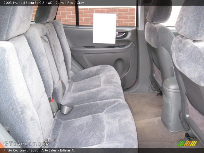 Canyon Red / Gray 2003 Hyundai Santa Fe GLS 4WD