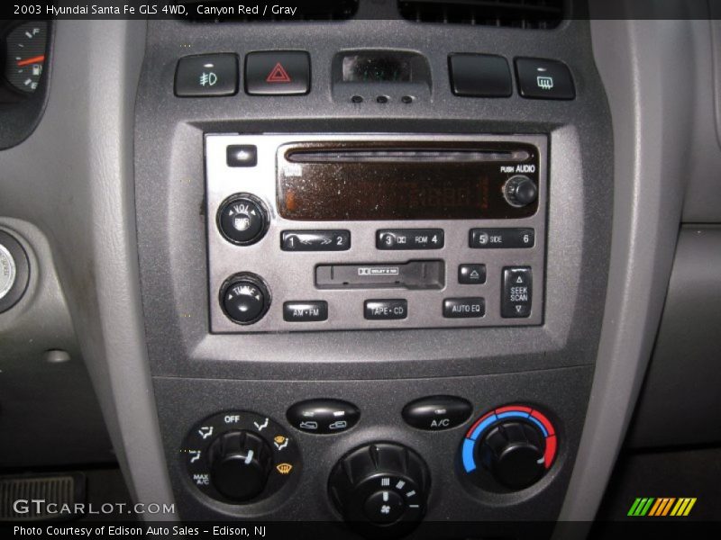 Canyon Red / Gray 2003 Hyundai Santa Fe GLS 4WD