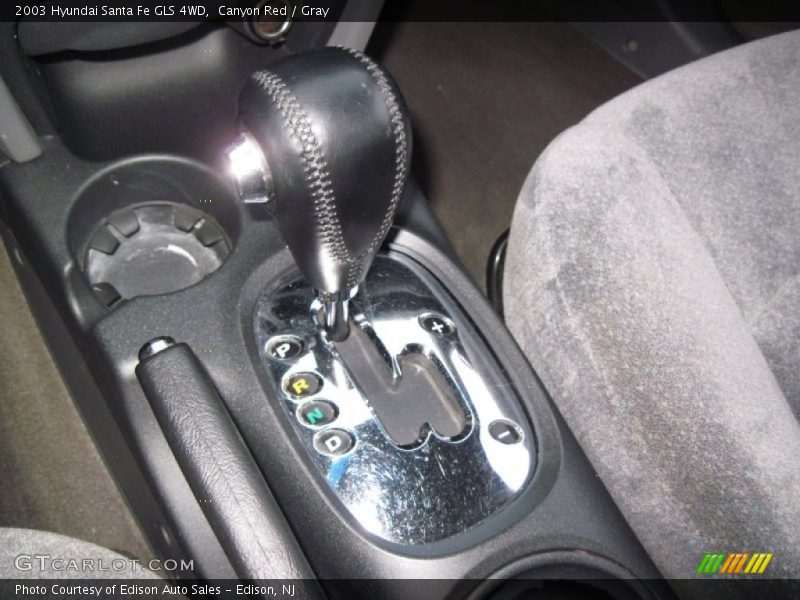 Canyon Red / Gray 2003 Hyundai Santa Fe GLS 4WD