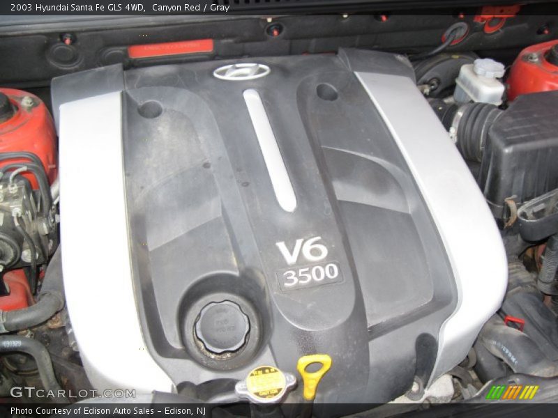 Canyon Red / Gray 2003 Hyundai Santa Fe GLS 4WD
