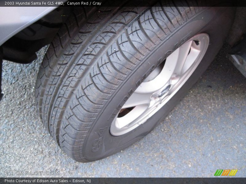 Canyon Red / Gray 2003 Hyundai Santa Fe GLS 4WD