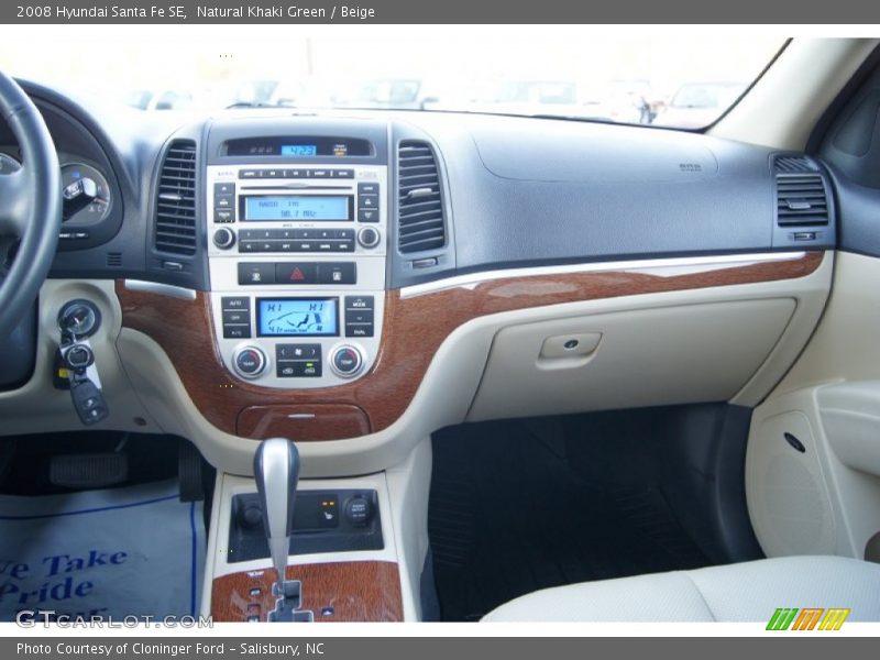 Natural Khaki Green / Beige 2008 Hyundai Santa Fe SE