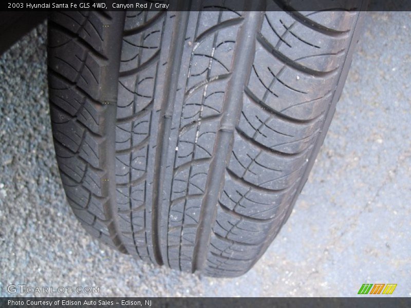 Canyon Red / Gray 2003 Hyundai Santa Fe GLS 4WD