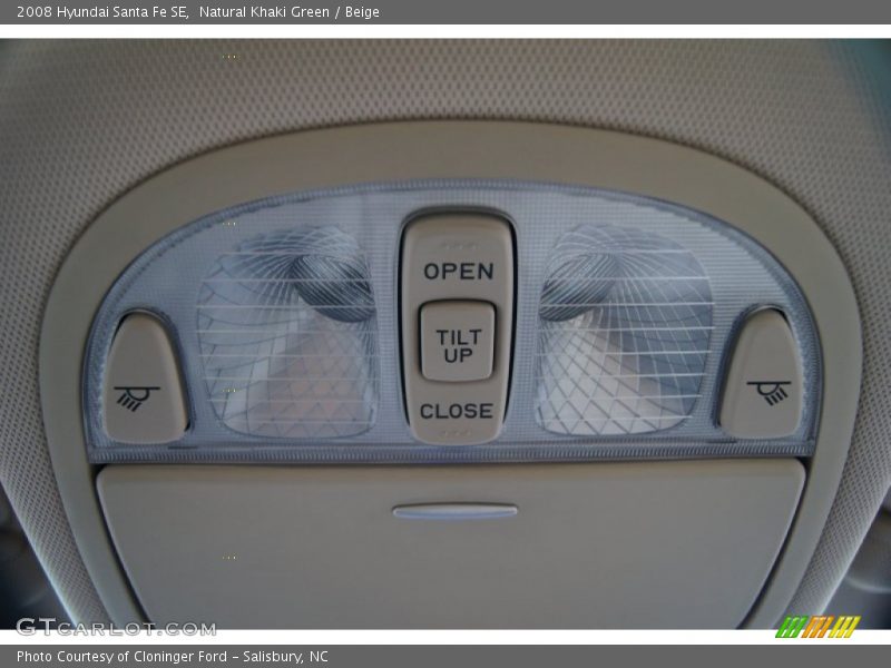 Natural Khaki Green / Beige 2008 Hyundai Santa Fe SE
