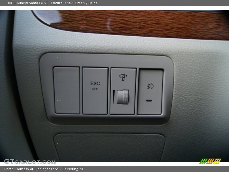 Natural Khaki Green / Beige 2008 Hyundai Santa Fe SE