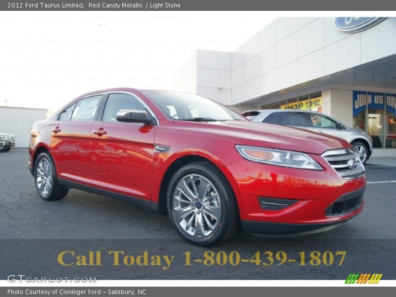 Red Candy Metallic / Light Stone 2012 Ford Taurus Limited
