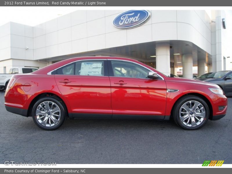 Red Candy Metallic / Light Stone 2012 Ford Taurus Limited