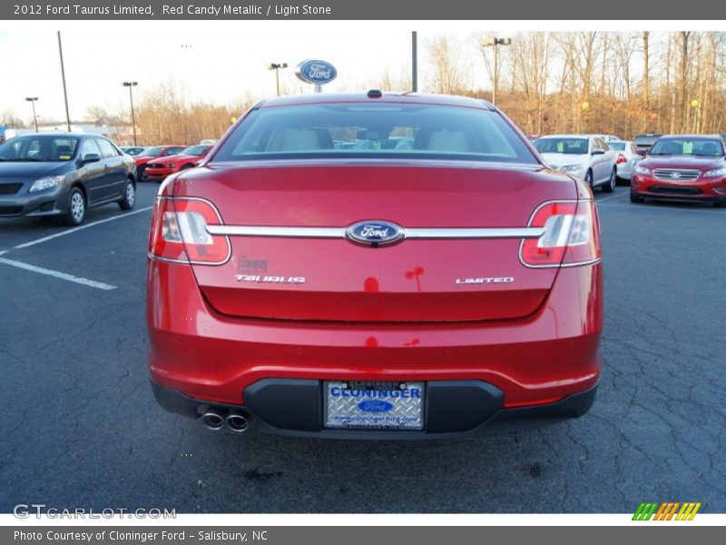 Red Candy Metallic / Light Stone 2012 Ford Taurus Limited