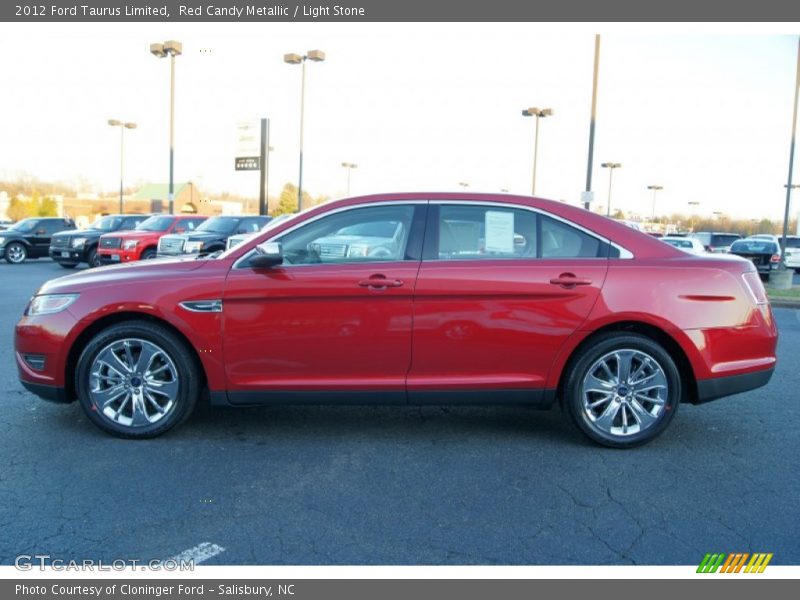 Red Candy Metallic / Light Stone 2012 Ford Taurus Limited