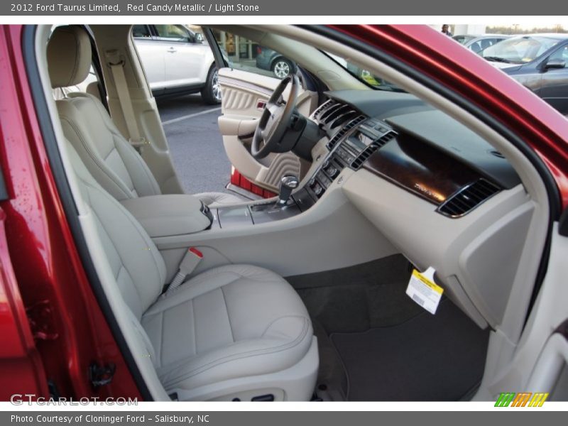 Red Candy Metallic / Light Stone 2012 Ford Taurus Limited