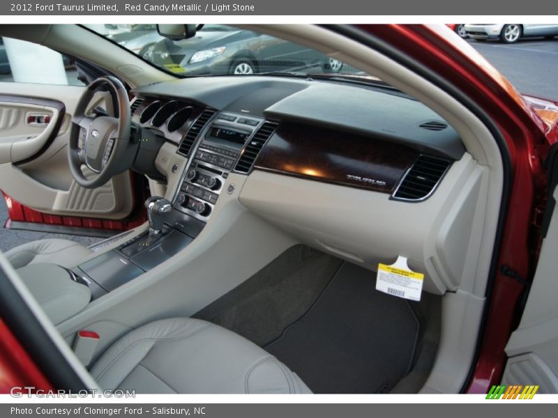 Red Candy Metallic / Light Stone 2012 Ford Taurus Limited