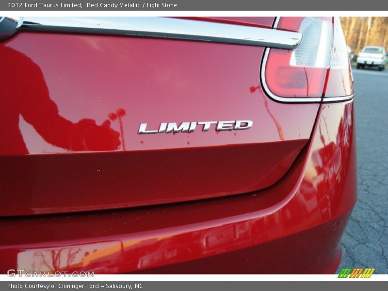 Red Candy Metallic / Light Stone 2012 Ford Taurus Limited