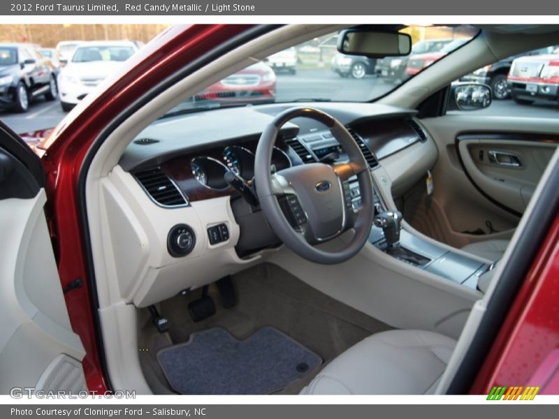 Red Candy Metallic / Light Stone 2012 Ford Taurus Limited