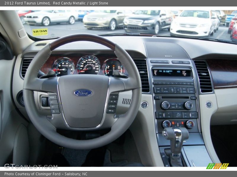 Red Candy Metallic / Light Stone 2012 Ford Taurus Limited